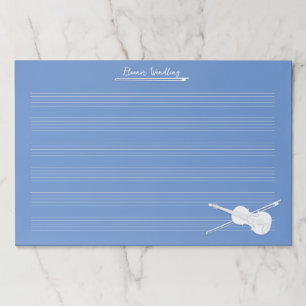 ホワイトヴァイオリンカスタムブルージャイアントミュージック原稿 ペーパーパッド