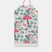 ホワイトヴィンテージコテージコアキノコ誕生日 ギフトタグ (裏面)