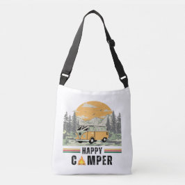 ホワイトヴィンテージサンライズマウンテンカンパーバン クロスボディバッグ