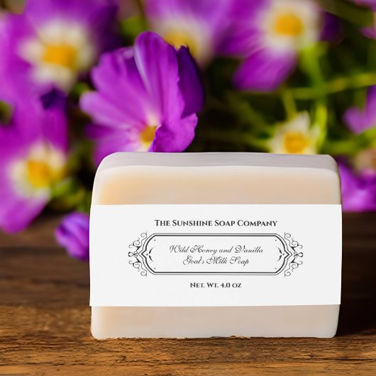 ホワイトヴィンテージスタイルソープベリーバンド 招待状ベリーバンド