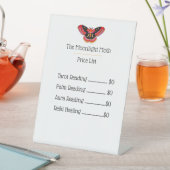 ホワイトヴィンテージタトゥースタイルアートモスペデスタルサイン 台座サイン (インサイチュ)