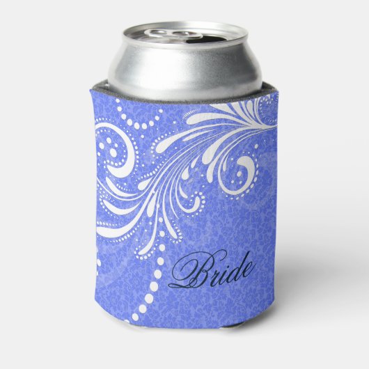 ホワイトヴィンテージフローラスワールブルーダマスク 缶クーラー (缶裏面)