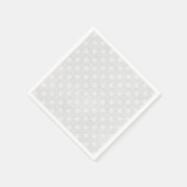 ホワイトヴィンテージホリデークリスマススノーフレーク スタンダードカクテルナプキン (角)