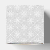 ホワイトヴィンテージホリデークリスマススノーフレーク フェイバーボックス (上部)