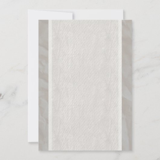 ホワイトヴィンテージボウリネンブライダルシャワー招待状 招待状 (裏面)