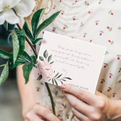 ホワイトヴィンテージマグノリアの花パーソナライズされた名 ノートカード