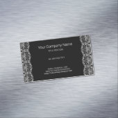 ホワイトヴィンテージレース マグネット名刺 (インサイチュ)