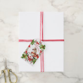 ホワイトヴィンテージロッキングホース ギフトタグ (より糸付き)