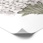 ホワイトヴィンテージワイルドフラワー子供部屋デコール ポスター (角)