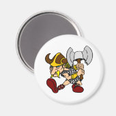 ホワイト不機嫌バイキング2 マグネット (正面/裏面)