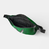 ホワイト不気味こうもりグ白熱［赤熱］光を放つリーンケーブブラック ファニーパック (見開き)