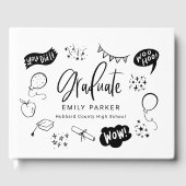 ホワイト予測できな・ドードル卒業パーティーの写真 ゲストブック (正面)