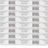 ホワイト体バタージャールラベルw金ゴールド虹色文字 シール (正面)