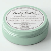 ホワイト体バター製品ラベル ラウンドシール