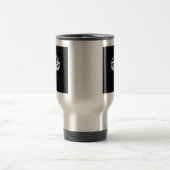 ホワイト保アルカムクラウンオンブラック トラベルマグ (中央)