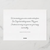 ホワイト写真フレームギャラリ数々のーウォール – 写真 箔シーズンカード (裏面)