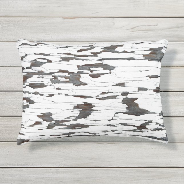 ホワイト剥離絵を描 アウトドアクッション (正面)