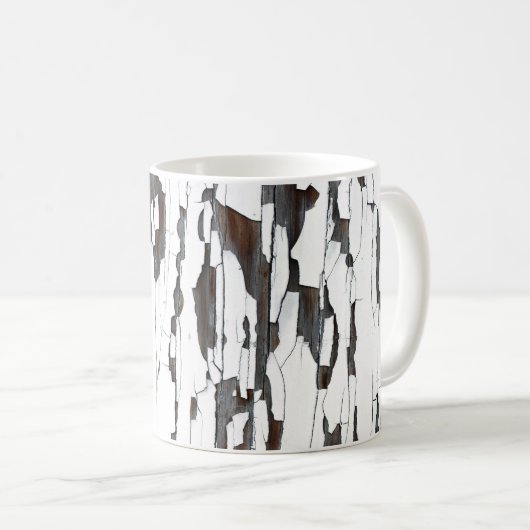 ホワイト剥離絵を描 コーヒーマグカップ (正面右)