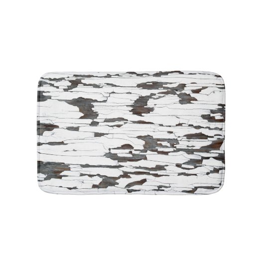 ホワイト剥離絵を描 バスマット (正面)