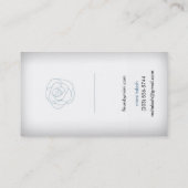 ホワイト名刺(バラ) 名刺 (裏面)