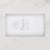 ホワイト名刺(バラ) 名刺 (正面)