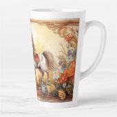 ホワイト回転木馬馬 カフェラテマグ (右)