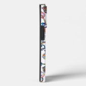ホワイト地にアンティーク調のマルチカラーの花柄 Case-Mate iPhoneケース (裏面 / 右)