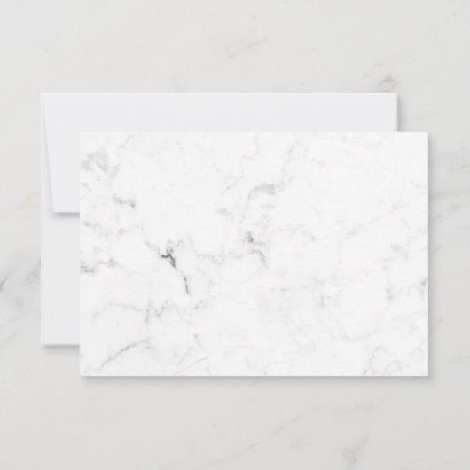 ホワイト大理石 カラフル クリエイティブ ウォーターカラー サンキューカード (裏面)