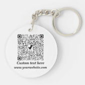 ホワイト大理石 キーホルダー (裏面)