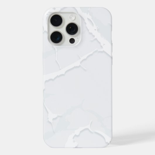 ホワイト大理石 スクラップ エレガント iPhoneケース (裏面)