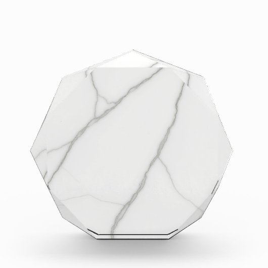ホワイト大理石 フォトブロック (正面)