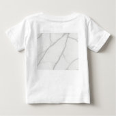 ホワイト大理石 ベビーTシャツ (裏面)