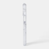 ホワイト大理石 ボヘミアン風 iPhone 16ケース (左側面)
