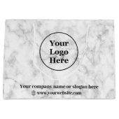 ホワイト大理石 ラージペーパーバッグ (正面)