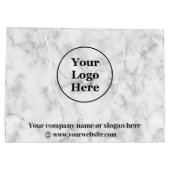 ホワイト大理石 ラージペーパーバッグ (裏面)