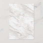ホワイト大理石＆ローズゴールドのモダンな結婚式の詳細 エンクロージャーカード (裏面)