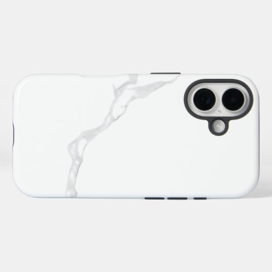 ホワイト大理石 Case-Mate iPhoneケース (裏面 (横))