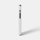 ホワイト大理石 iPhoneケース (左側面)