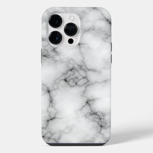 ホワイト大理石 iPhoneケース (裏面)