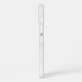 ホワイト大理石 iPhoneケース (左側面)