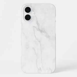  ホワイト大理石 iPhone 16 PLUSケース