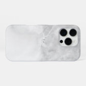 ホワイト大理石 iPhoneケース (裏面横)
