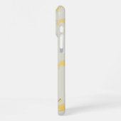 ホワイト大理石 iPhoneケース (左側面)