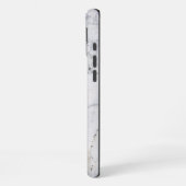 ホワイト大理石 iPhoneケース (左側面)