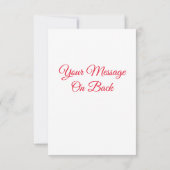 ホワイト夫妻と初めてのクリスマスに幸せ縁どだ 招待状 (裏面)