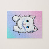 ホワイト子猫 ジグソーパズル (横)