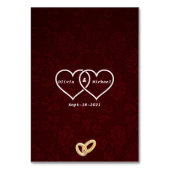 ホワイト子猫 テーブルナンバー (裏面)