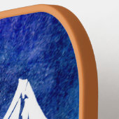 ホワイト宇宙ドラゴンタトゥー ピックルボールラケット (左詳細)