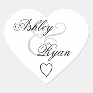 ホワイト封筒用シール結婚ズ ハートシール