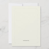 ホワイト就任招待状 招待状 (裏面)